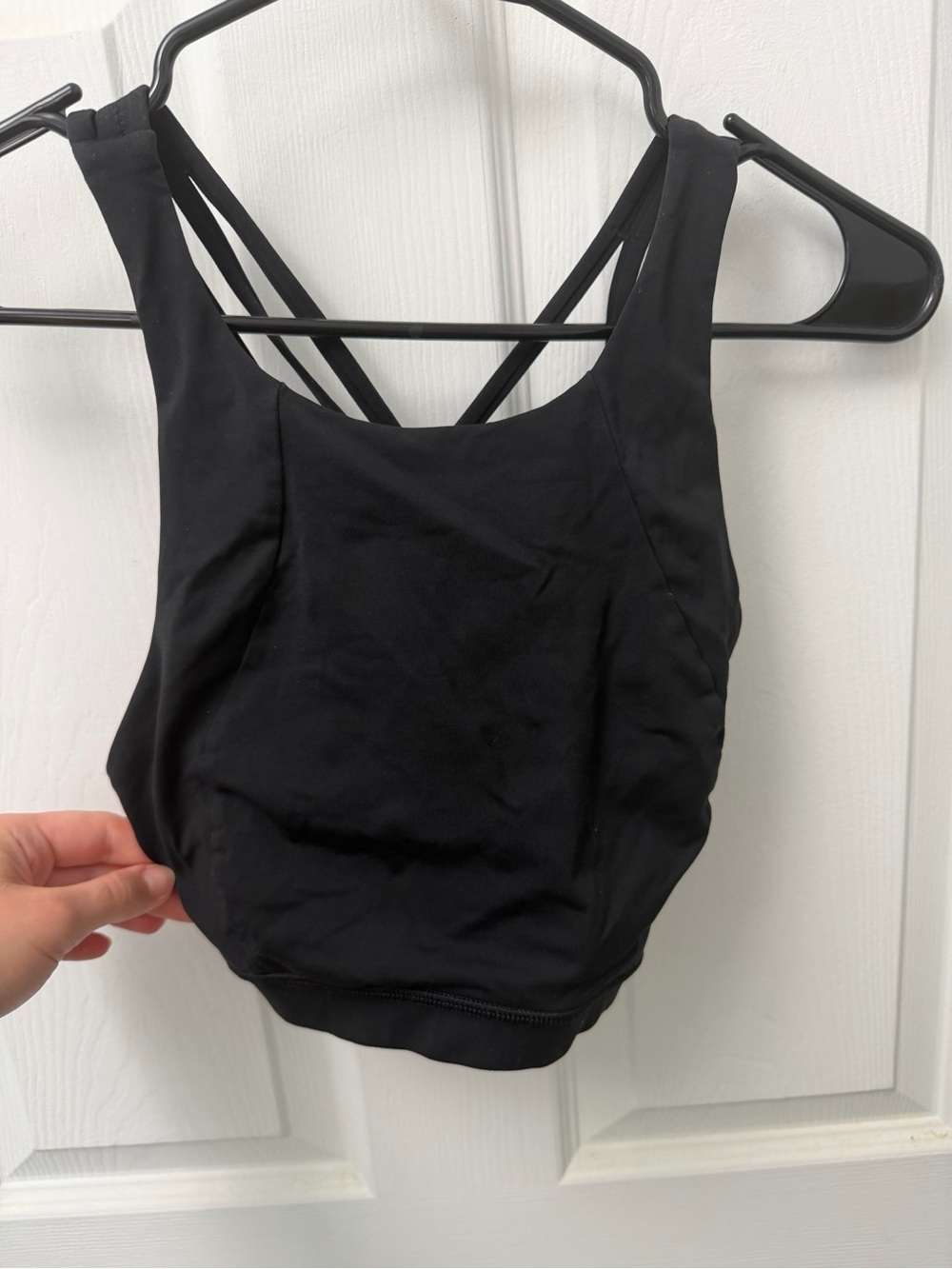 Lululemon Black Strappy Sports Bra Top